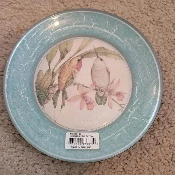 Hummingbird Glass Plate For Display - Picture 1 of 4